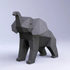 Papercraft world, origami models, 3D paper art, Brain Spice, elephants