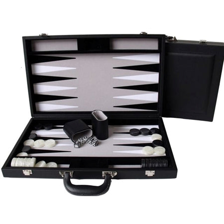 Backgammon Set - PU Leather 15inch - Brain Spice