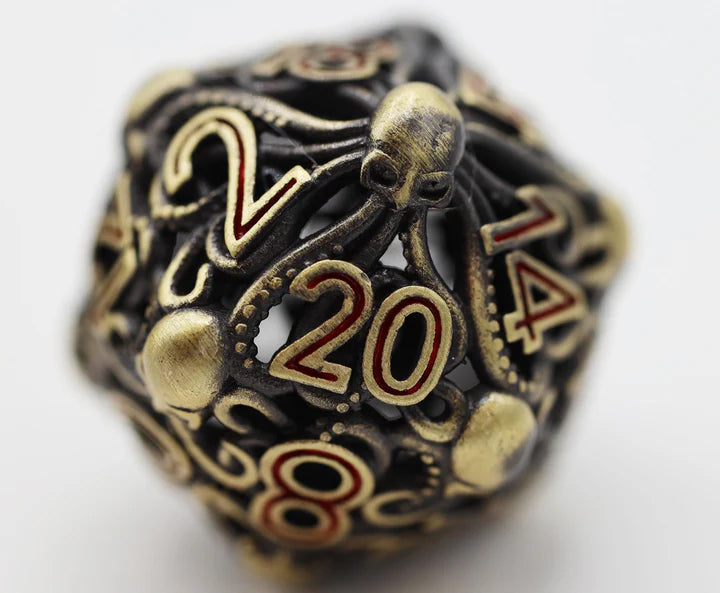 Bronze Mind Eater 7-Dice Set - Brain Spice