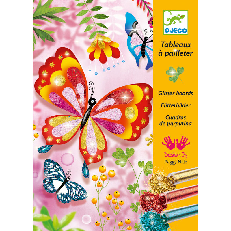 Butterflies Glitter Boards - Brain Spice