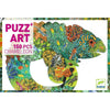 Chameleon Shaped Art Puzzle - 150 Pieces - Brain Spice