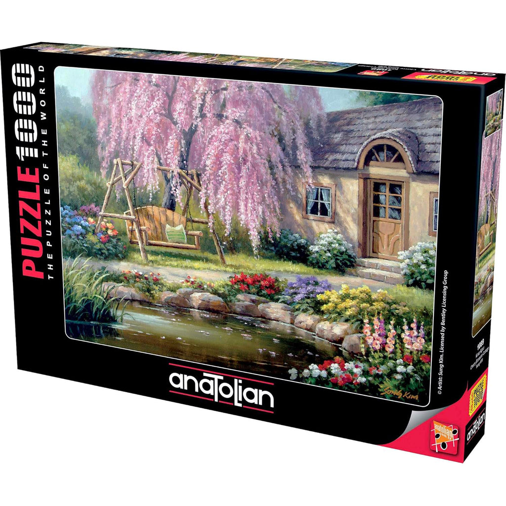 Cherry Blossom Cottage - Jigsaw 1000pc - Brain Spice