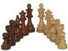 Chess Set - Boxwood/Sheesham 85mm Wood Pieces - Double Weighted 16inch - Brain Spice