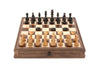 Chess & Checkers Set - With Drawers And Chess Piece Compartments 15inch - Brain Spice