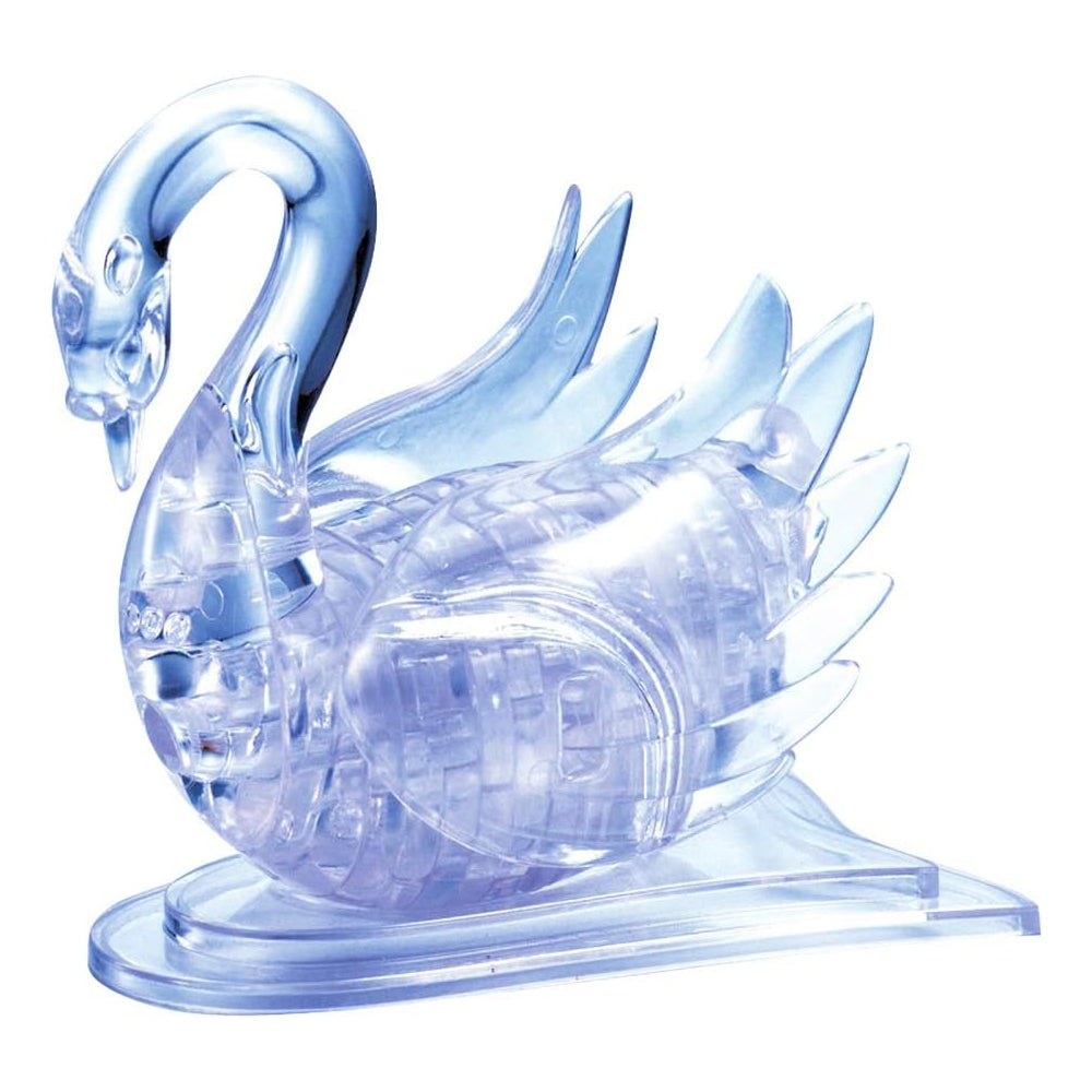 Crystal Clear Swan Puzzle - 3D Jigsaw - 44pc - Brain Spice