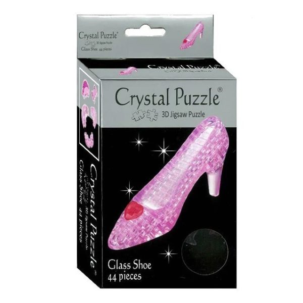 Crystal Pink Shoe - 3D Puzzle - Brain Spice