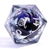 Dragons Eye Purple - Captured Magic 7-Dice Set - Liquid Core Sharp Edge Resin - Brain Spice