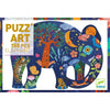 Elephant Shaped Art Puzzle - 150 Pieces - Brain Spice