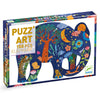 Elephant Shaped Art Puzzle - 150 Pieces - Brain Spice