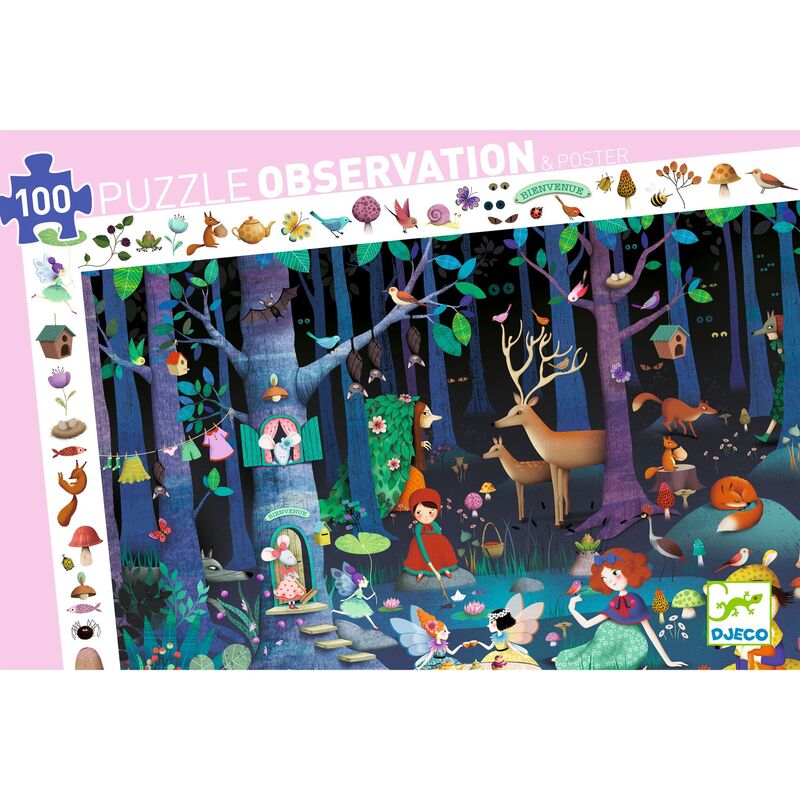 Enchanted Forest Observation Puzzle - 100 Pieces - Brain Spice