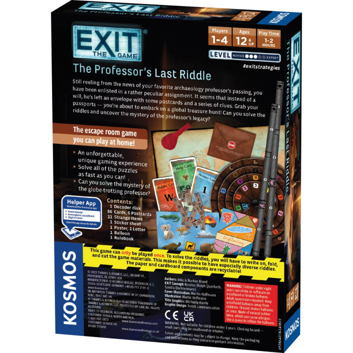 Exit The Game - The Professors Last Riddle - Brain Spice