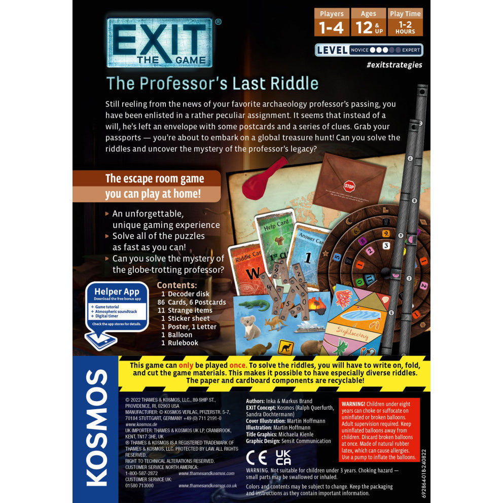 Exit The Game - The Professors Last Riddle - Brain Spice