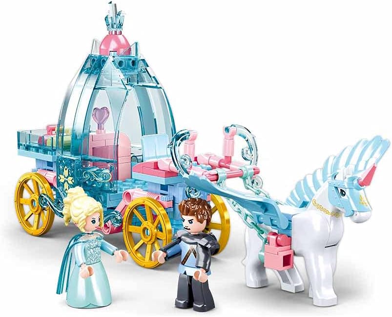 Fairy Tales Of Winter Carriage - Model Bricks 191pcs - Brain Spice