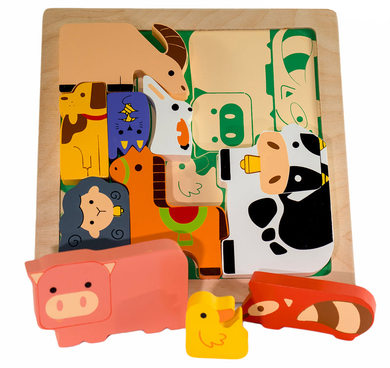 Farm Animal Chunky Puzzle - Brain Spice