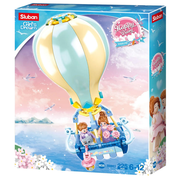 Hot Air Balloon - Girls Dream - 124pcs - Brain Spice