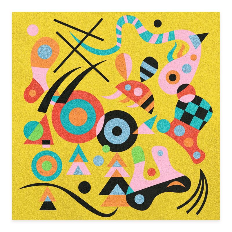 Inspired by Abstract - Vassily Kandinsky - Sand Boards - Brain Spice