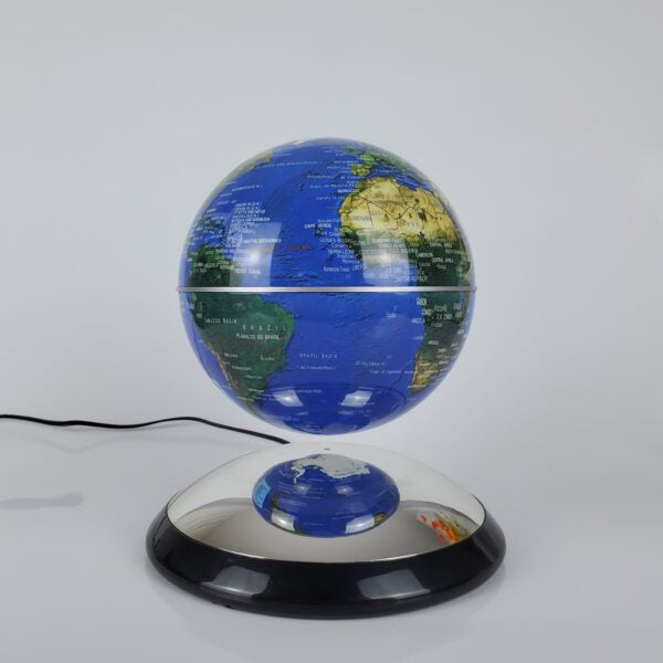 Levitating Globe 14cm with Silver Base - Brain Spice