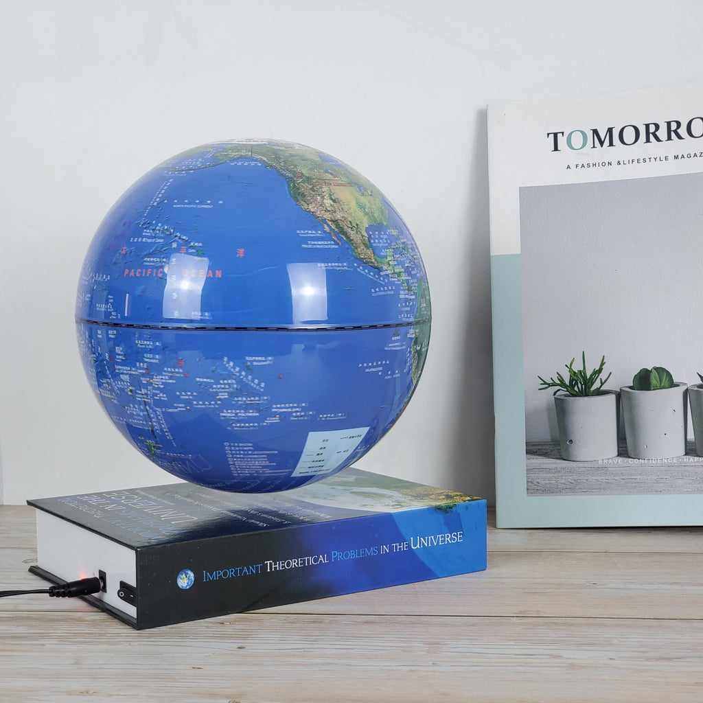 Levitating Globe 18cm with Book Base - Brain Spice