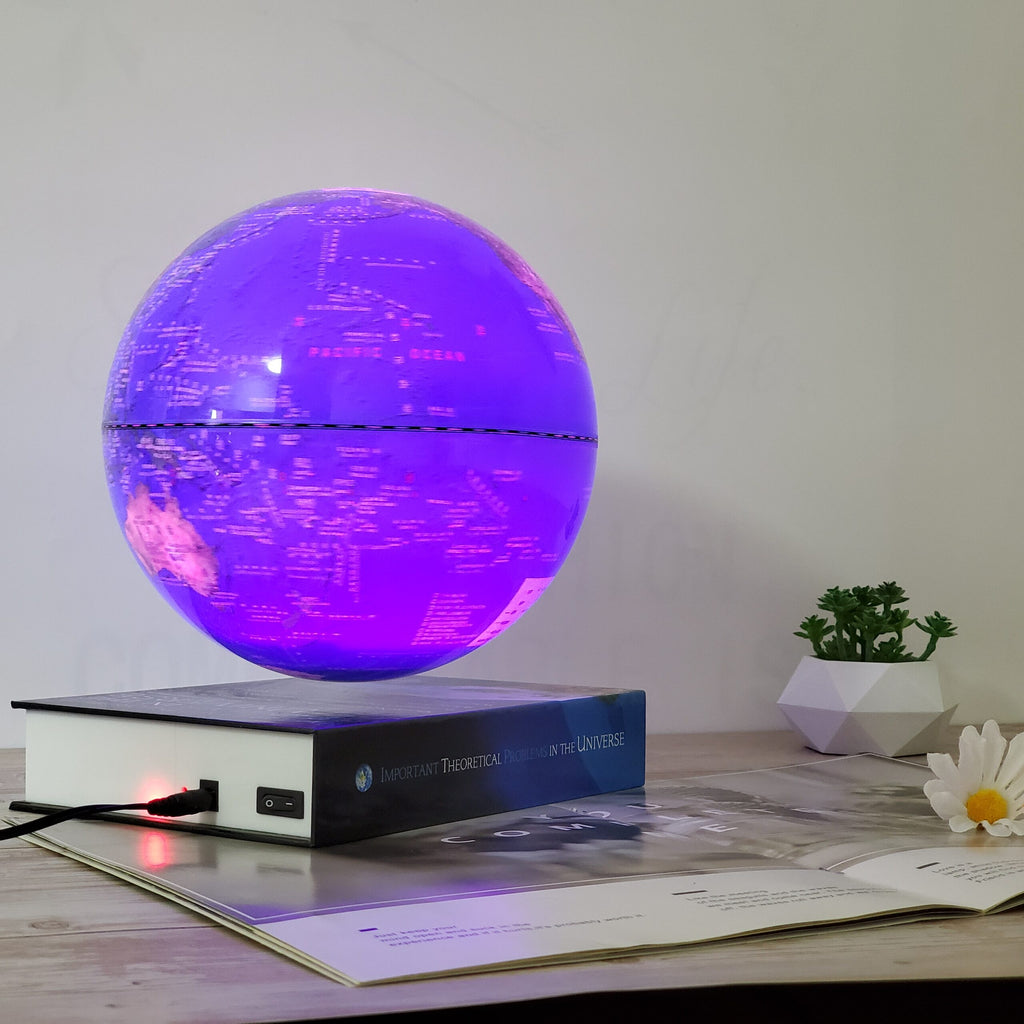 Levitating Globe 18cm with Book Base - Brain Spice