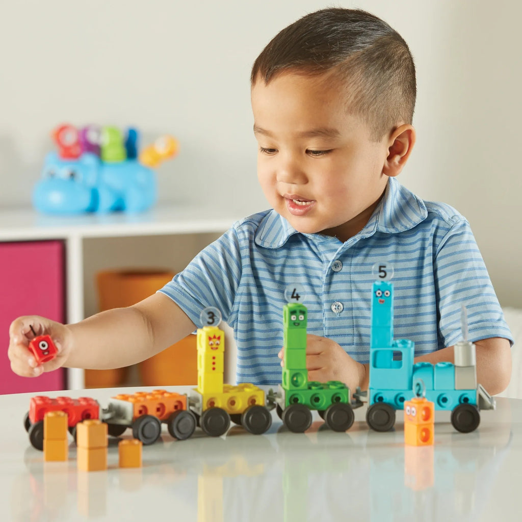 NumberBlocks Express Train Activity Set - Mathlink Cubes - Brain Spice