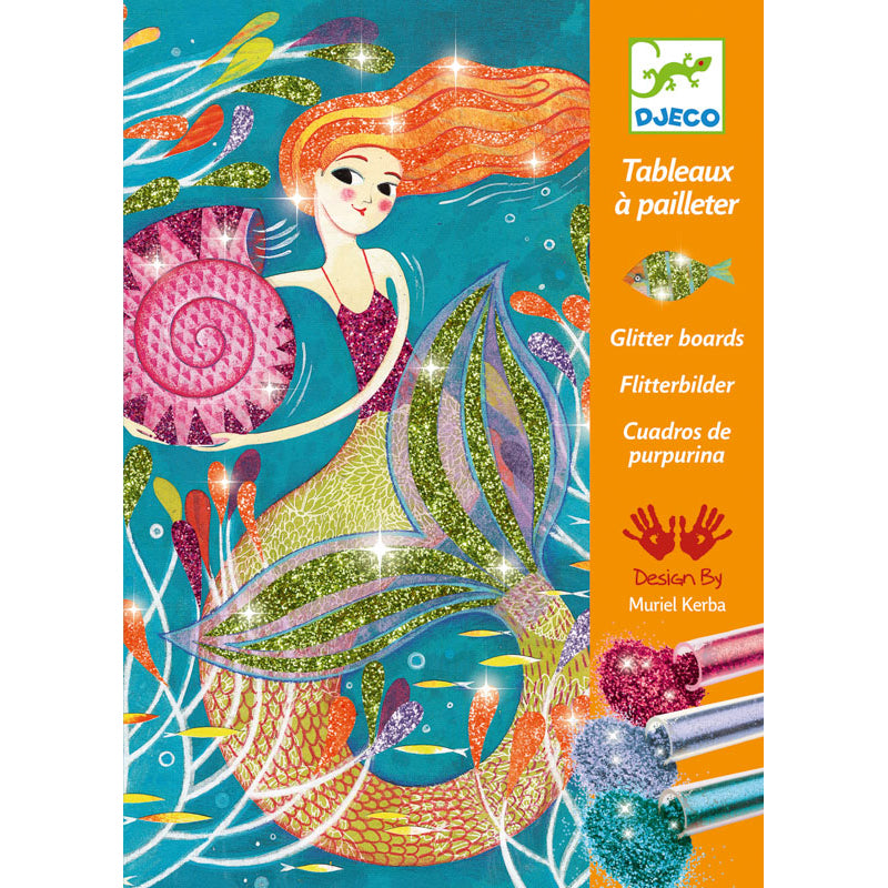 Mermaids Glitter Boards - Brain Spice