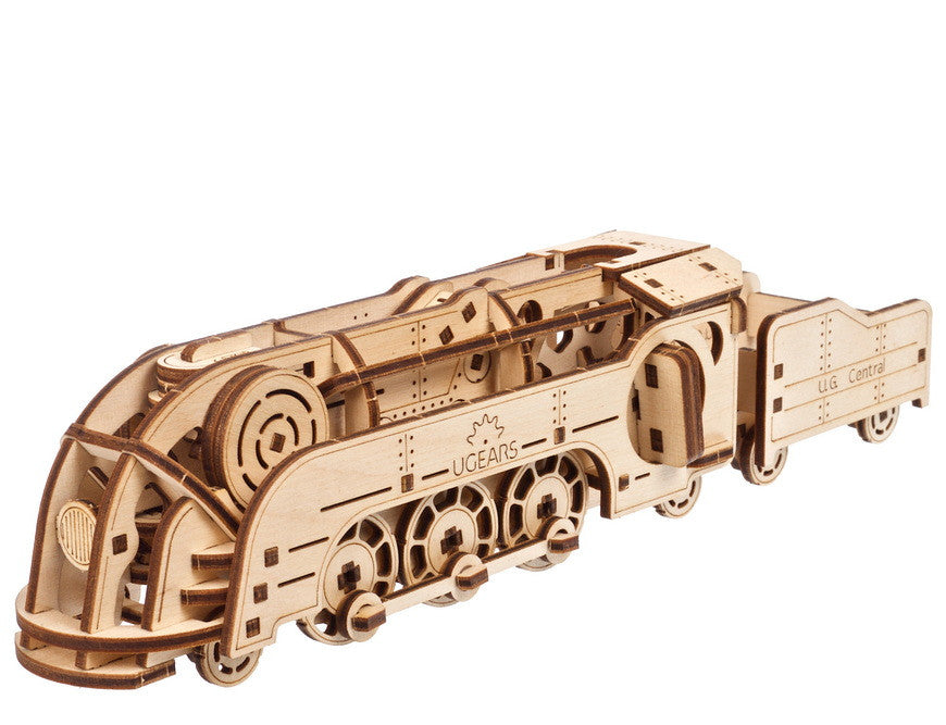 Mini Locomotive - uGears - Brain Spice