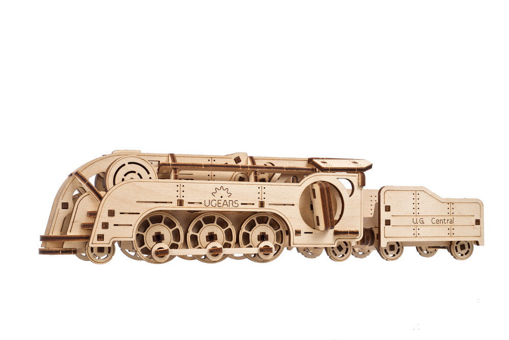 Mini Locomotive - uGears - Brain Spice