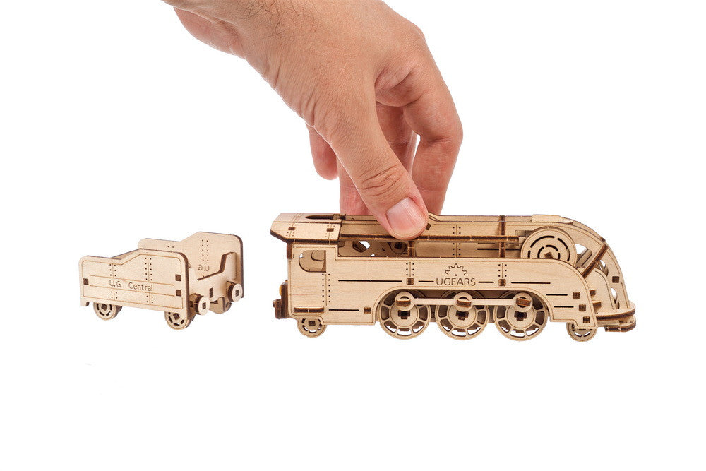 Mini Locomotive - uGears - Brain Spice