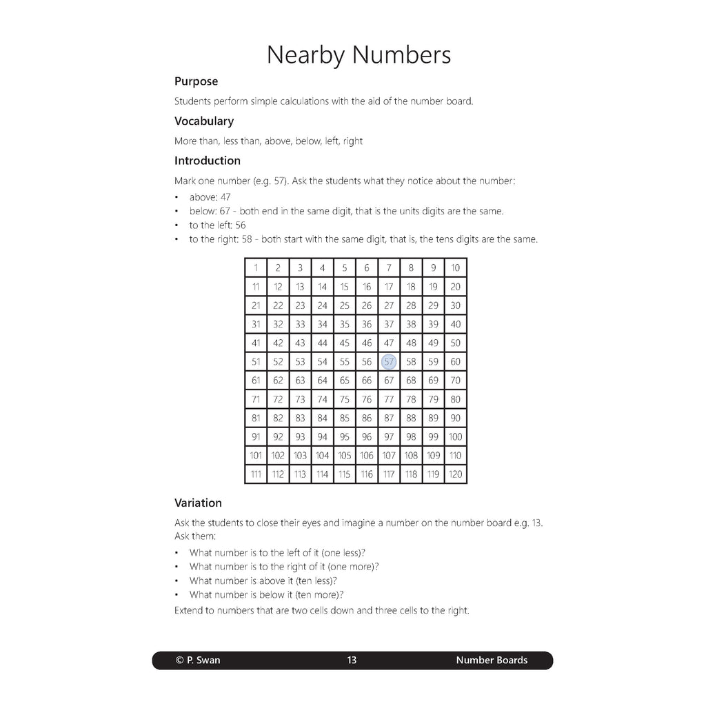 Numeracy with Number Boards - Brain Spice