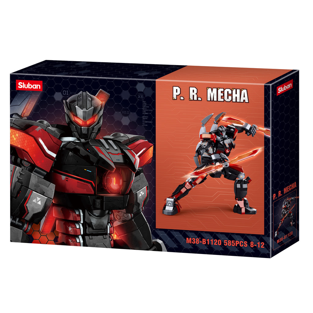 PR Mecha - Double Swords - Model Bricks 585pcs - Brain Spice