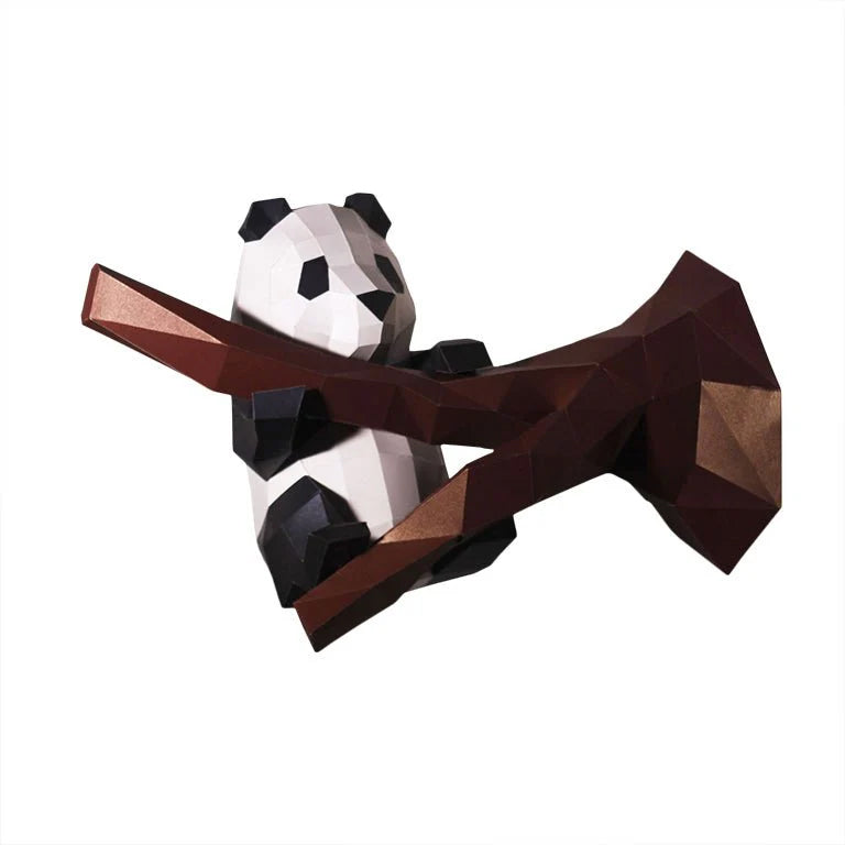 Panda Origami Model - 3D Paper Art - Brain Spice