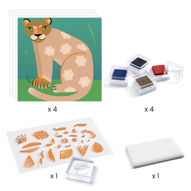 Patterns and Animals Clears Stamp Set - Brain Spice