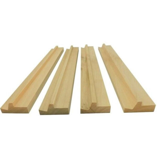 Pinewood Mahjong Racks - Set of 4 - Brain Spice