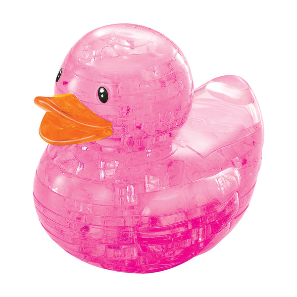 Pink Rubber Duck - Crystal Puzzle - 3D Jigsaw - Brain Spice