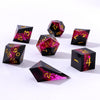 Radiant Path - Captured Magic 7-Dice Set - Sharp Edge Resin - Brain Spice