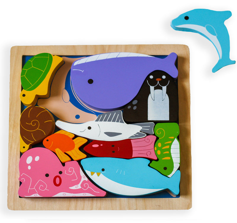 Sea Creatures Chunky Puzzle - Brain Spice