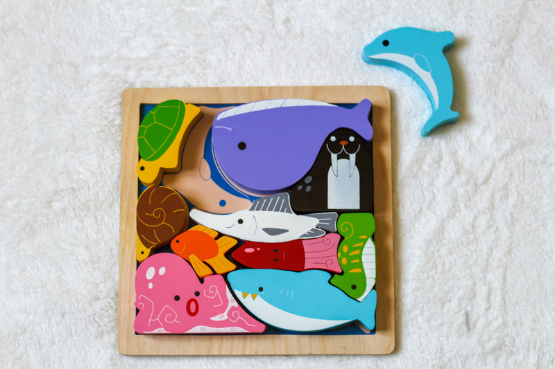 Sea Creatures Chunky Puzzle - Brain Spice