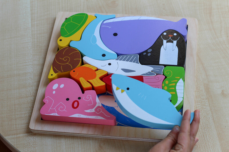 Sea Creatures Chunky Puzzle - Brain Spice