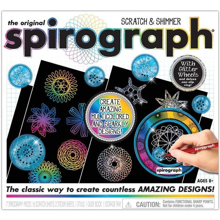 Spirograph Shimmer & Scratch Set - Brain Spice