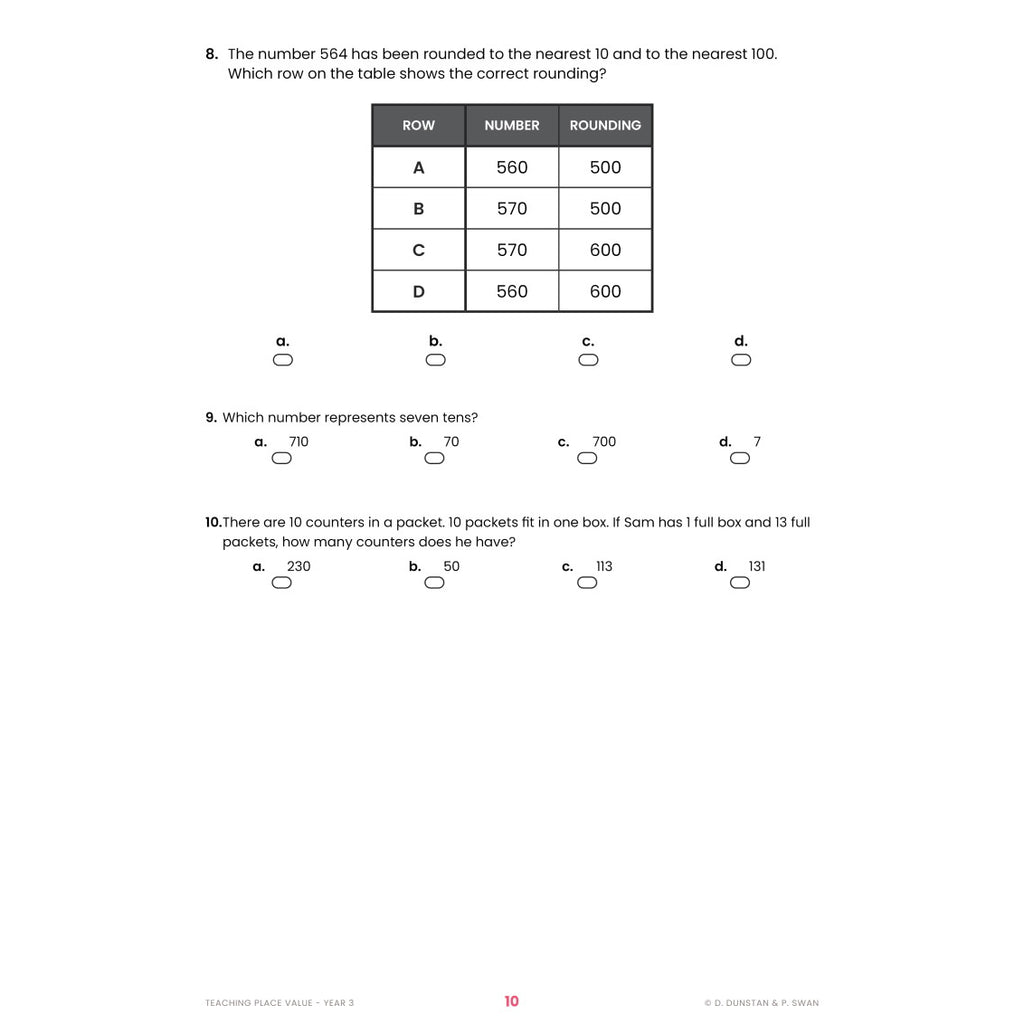 Teaching Place Value - Brain Spice