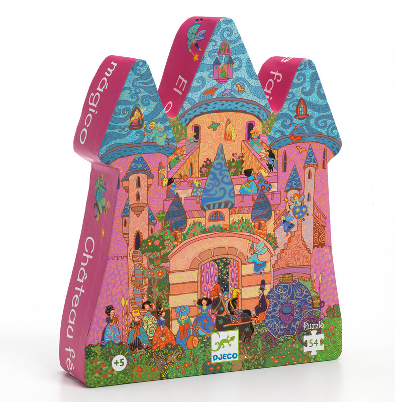 The Fairy Castle Silhouette Puzzle - 54 Pieces - Brain Spice