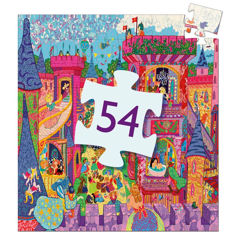 The Fairy Castle Silhouette Puzzle - 54 Pieces - Brain Spice