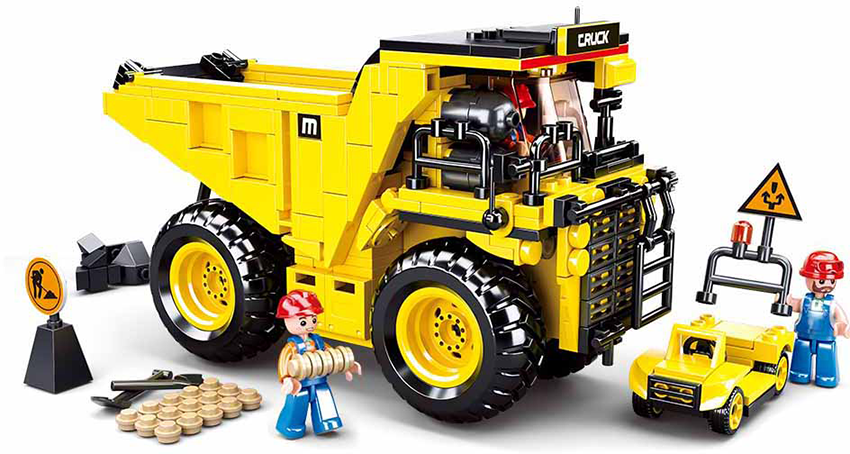 Town Mining Dump Truck - Model Bricks 416pcs - Brain Spice