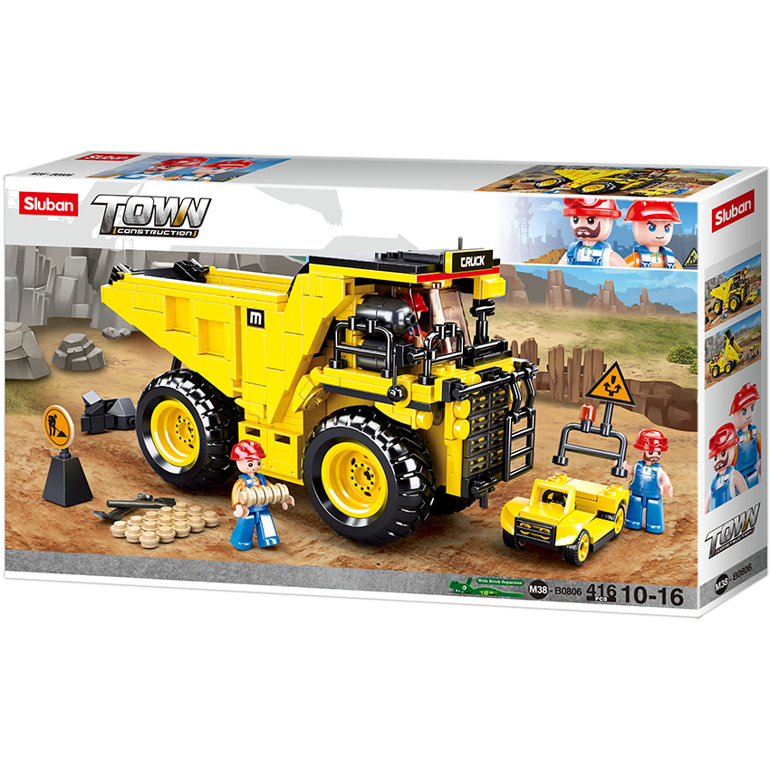 Town Mining Dump Truck - Model Bricks 416pcs - Brain Spice