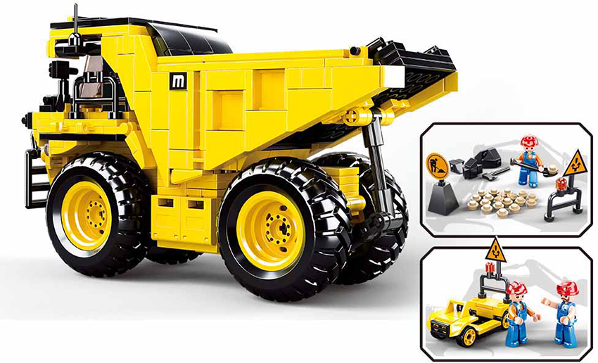 Town Mining Dump Truck - Model Bricks 416pcs - Brain Spice