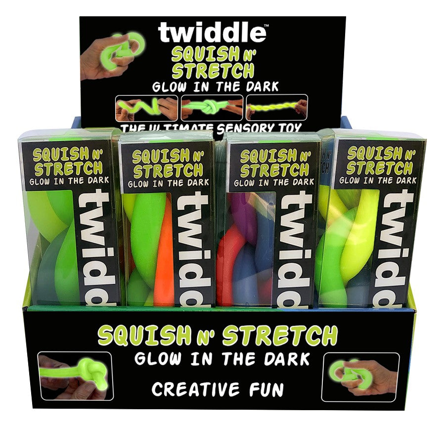 Twiddle Squish n Stretch - Glow in the Dark - Brain Spice