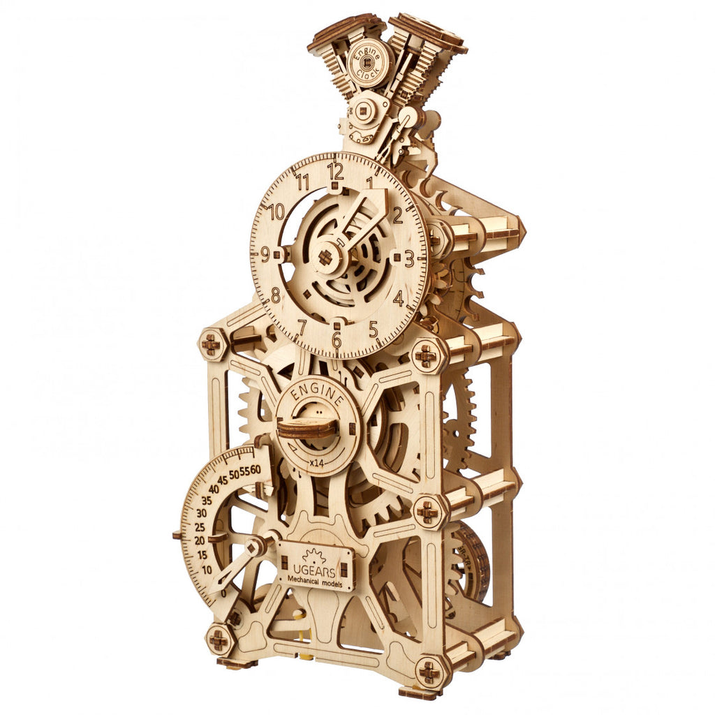 Ugears Engine Clock - uGears - Brain Spice