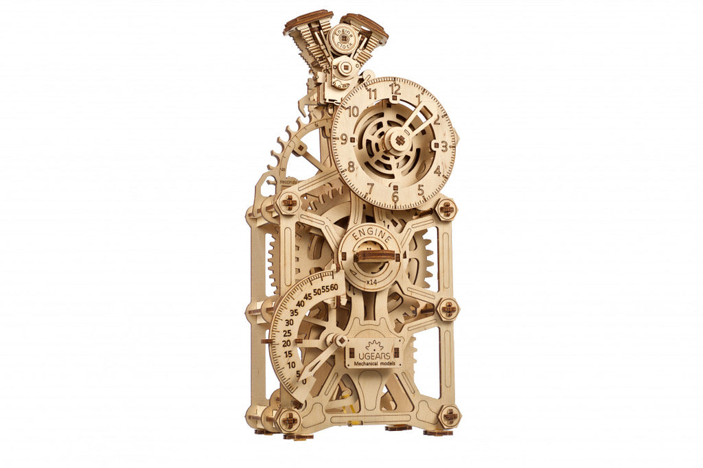 Ugears Engine Clock - uGears - Brain Spice