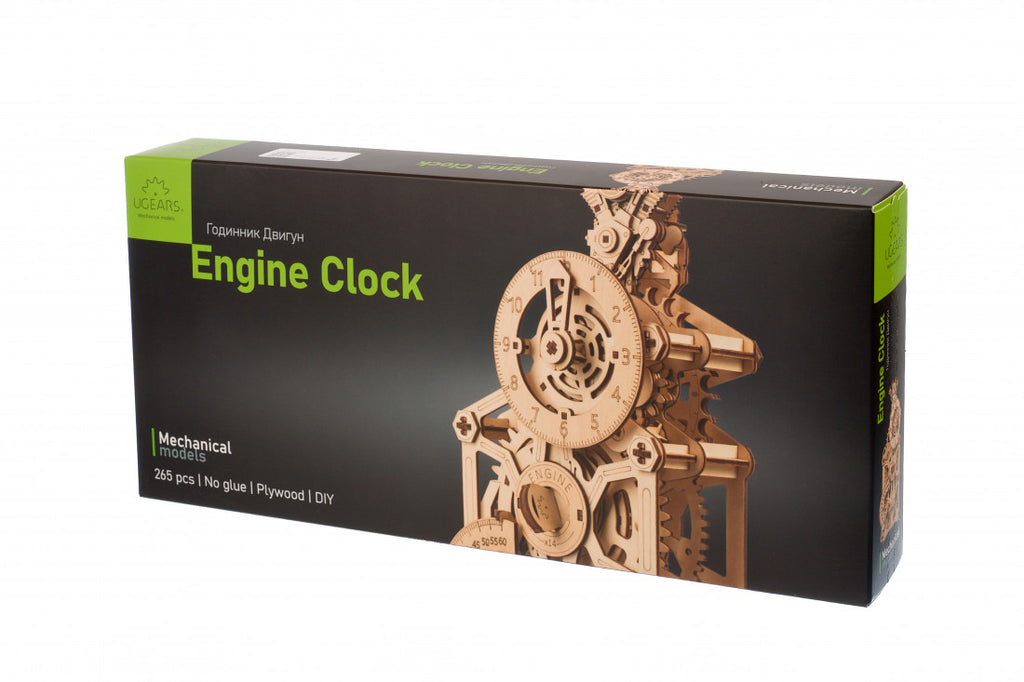 Ugears Engine Clock - uGears - Brain Spice