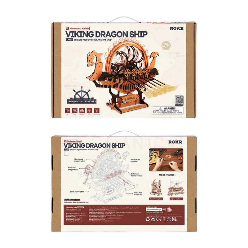 Viking Dragon Ship - Mechanical Models - Brain Spice